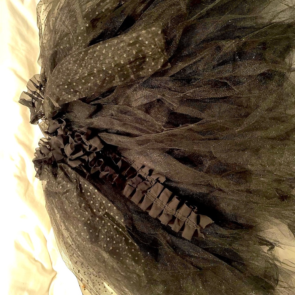 Black with silver sparkles tutu